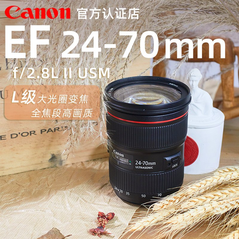 佳能(Canon) EF 24-70 mm f/2.8L II USM 标准变焦单反镜头 佳能卡口 滤镜82mm