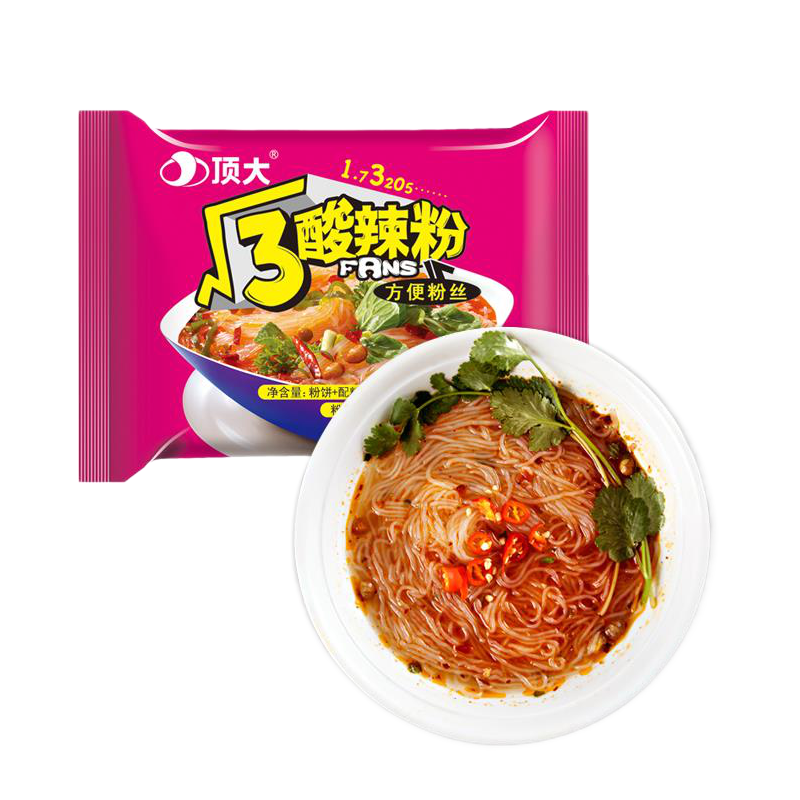 顶大面皮顶大热汤面皮儿顶大粉丝顶大米线 酸辣粉