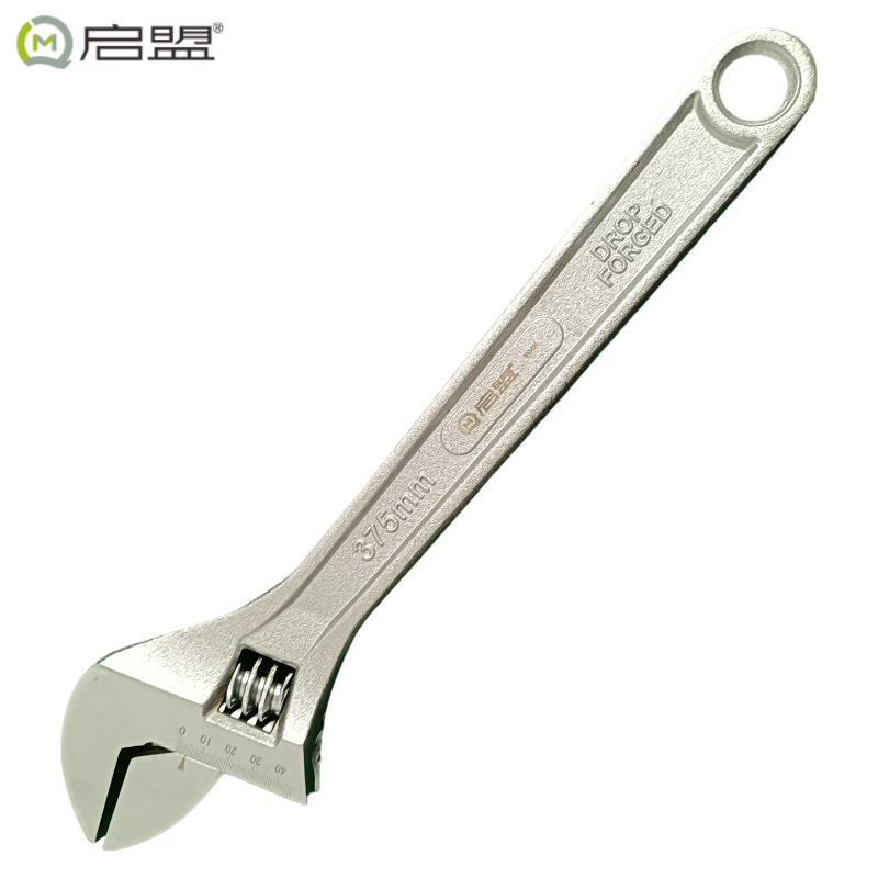 启盟(QIMENG)镀铬活动扳手活口扳手15英寸375mmQM-6015\把 15英寸375mmQM-6015
