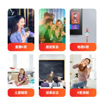 屁颠虫(Hifier)X9无线话筒音响一体麦克风电视KTV家用全民K歌神器手机蓝牙唱歌内置声卡直播设备套装 玫瑰金