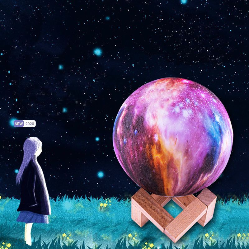 月球灯创意礼品生日礼物女生男生小夜灯同款小台灯卧室床头灯
