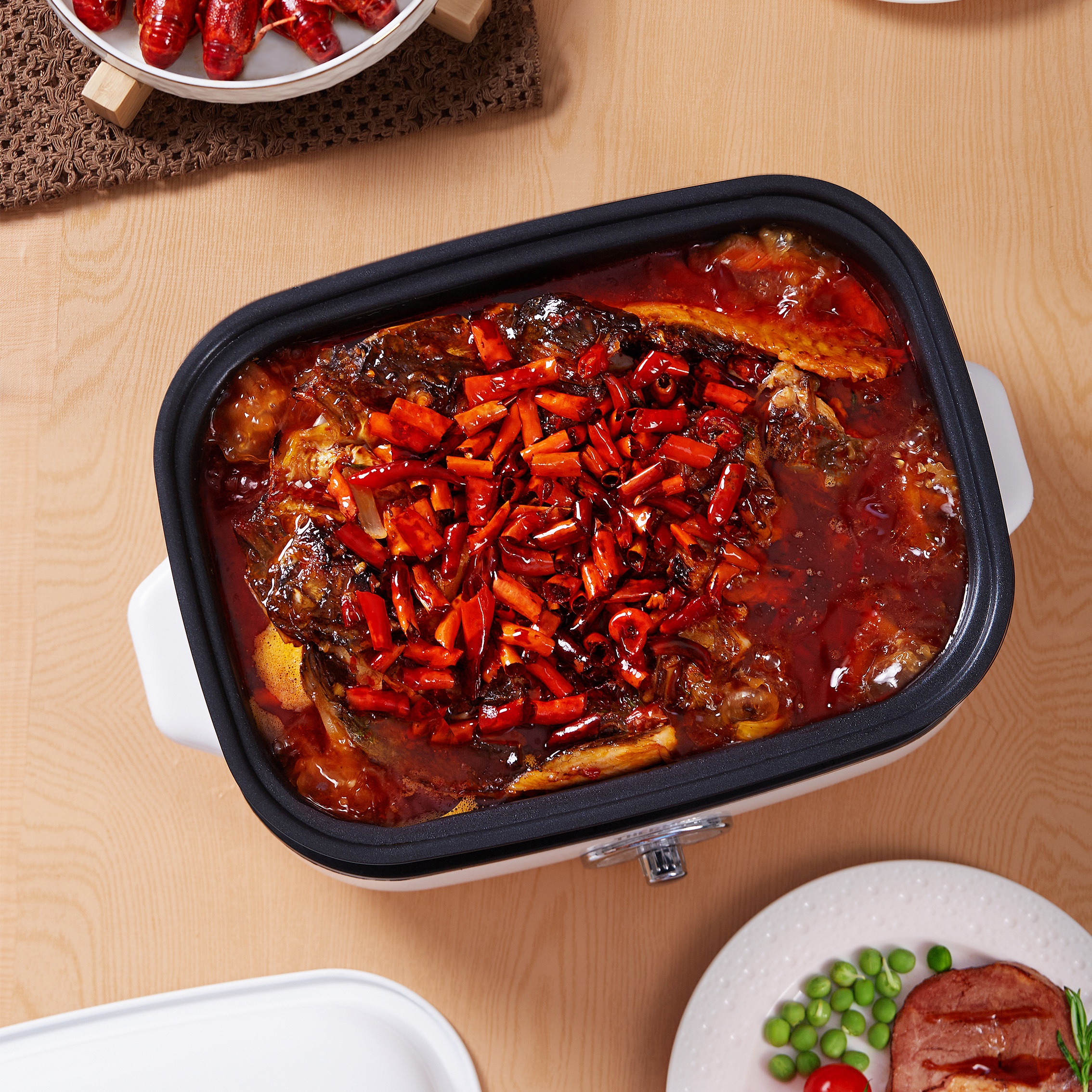 膳魔师 多功能料理锅 EHA-4344A-W高清大图