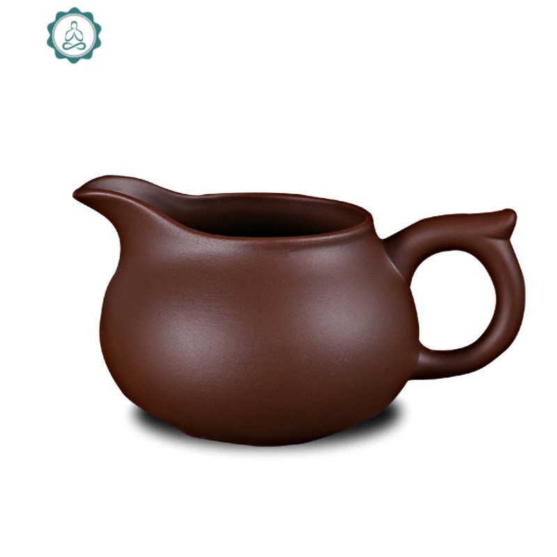 茶漏杯分茶器紫砂壶功夫茶具紫砂公道杯大号茶海茶壶茶具套装配件 封后 红色公道杯配金蟾茶漏