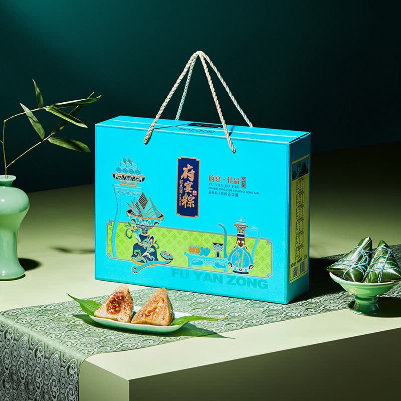鲜品屋-1.095kg府宴•佳品端午粽子鸭蛋礼盒臻味端午鲜品屋图片