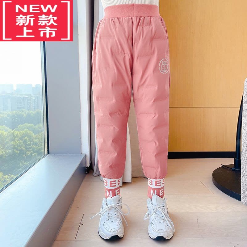 可莉允女童棉裤外穿冬季加绒加厚保暖羽绒棉秋冬装大童长裤冬款儿童裤子保暖裤图片