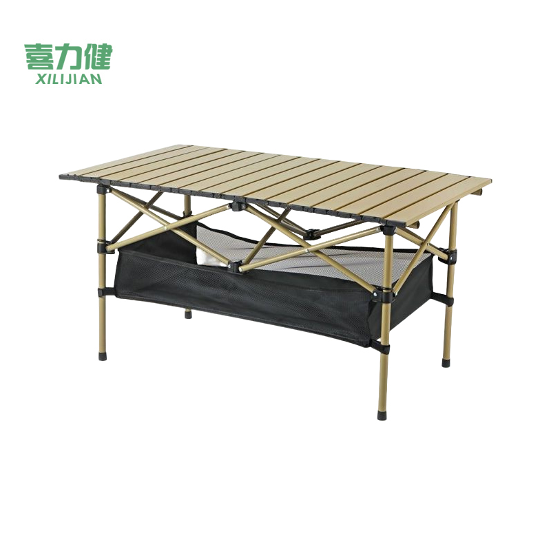 喜力健 户外升降折叠桌 黄S网兜升降款-120*55*50CM 个高清大图