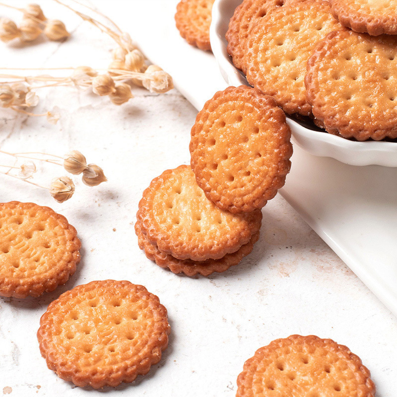 卜珂零点日式小圆饼100g休闲饼干下午茶薄脆奶盐饼干