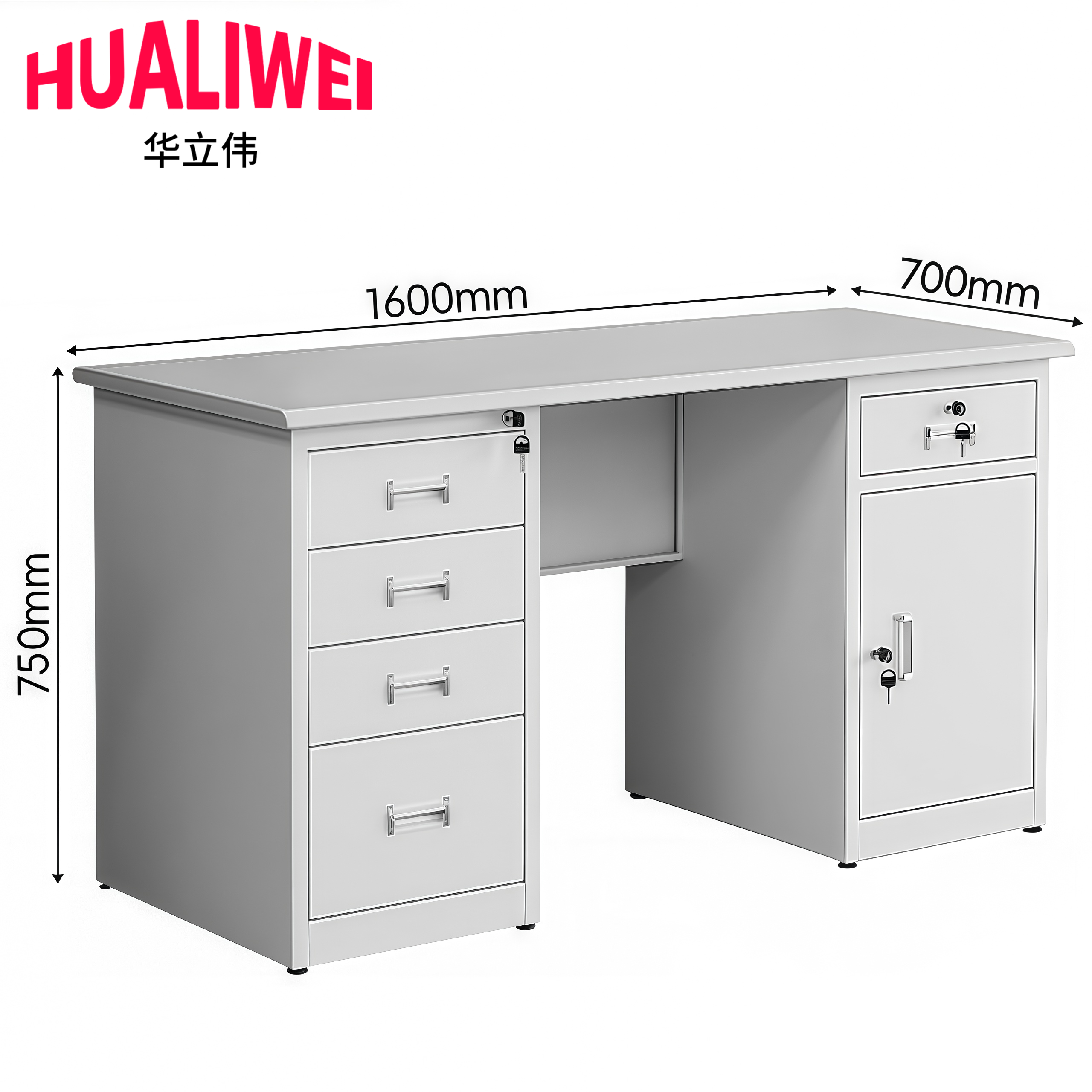 钢制办公桌2高清大图