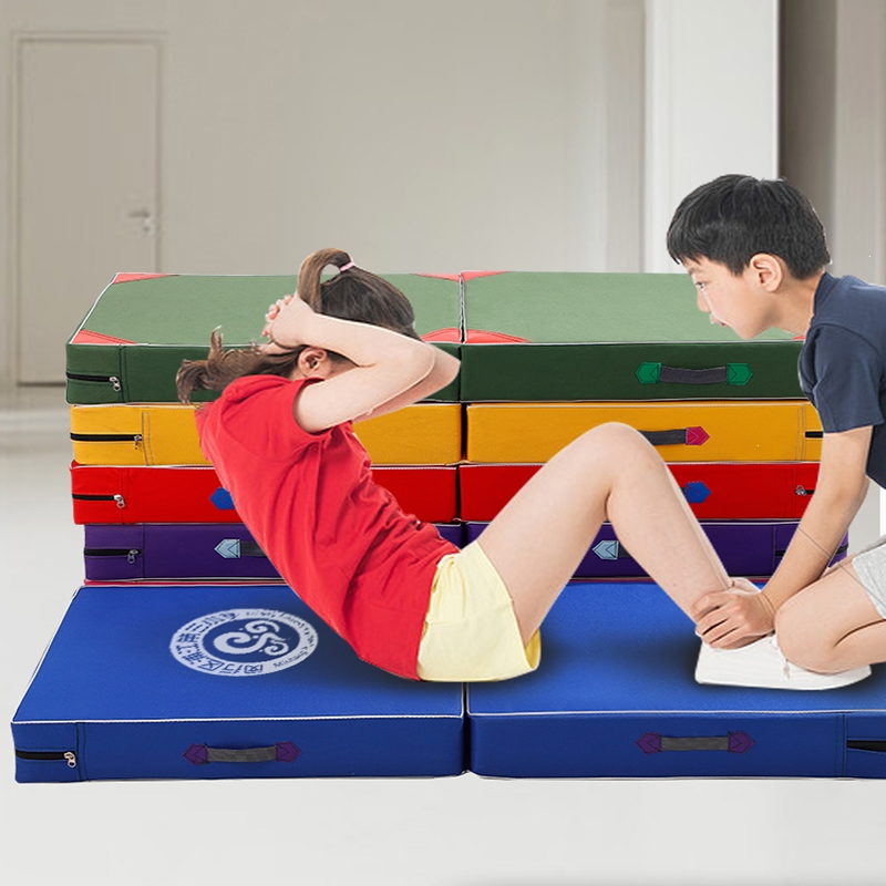 仰卧起坐垫子折叠中考体育海绵垫学生体操垫闪电客儿童家用舞蹈练功