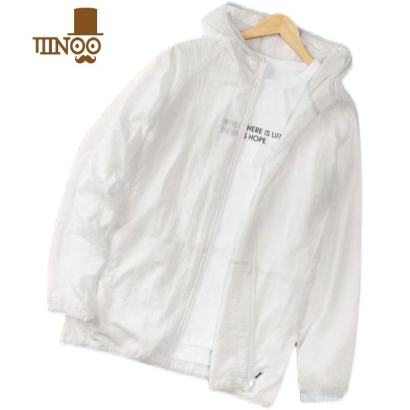 YANXU夏季薄款防晒衣男透气速干外套潮男士运动夹克防晒服骑行风衣外套高清大图