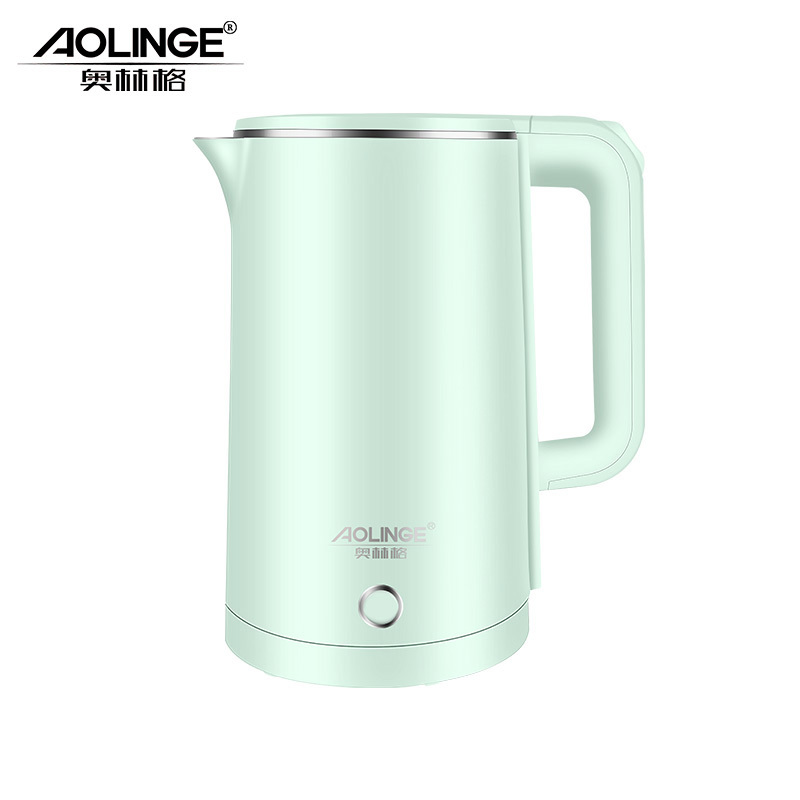 奥林格(AOLINGE) BM-17家用电热水壶全自动断电不锈钢电热烧水壶开水壶热水壶防干烧煮茶器1.8L 草青绿