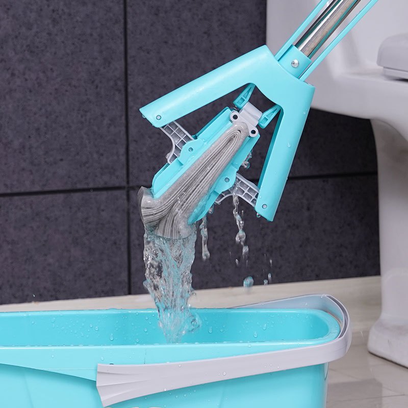 7283白色(共1个头) 吸水海绵拖把家用挤水免手洗一拖对折胶棉拖把头