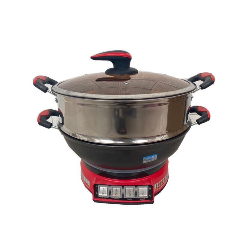 多功能电热锅家用电炒锅多功能电煮锅电火锅26cm单笼