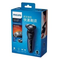 飞利浦(Philips) 电动剃须刀 S5081/04 干湿两用三刀头全身水洗 充电 旋转式 刮胡刀配鬓角刀 一小时快充
