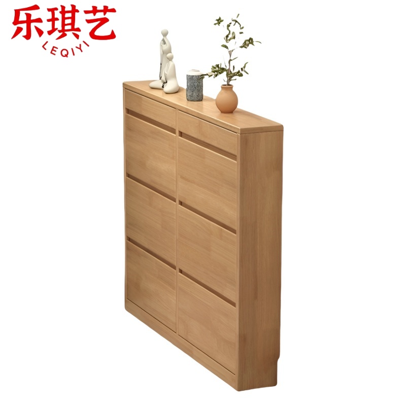 乐琪艺 实木鞋柜 140*17*120cm G11款 个高清大图