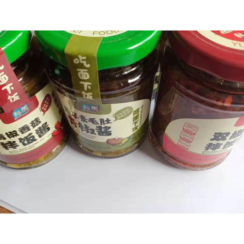 与美魔芋素毛肚青椒酱230g