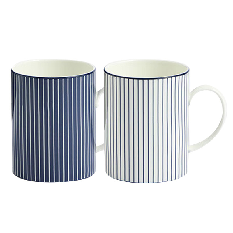 WEDGWOOD马克杯礼盒340ml*2蓝调几何款1079125