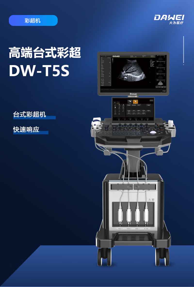 大为医疗(DAWEI)彩色多普勒超声诊断仪 高端台式彩超机 DW-T5S 凸阵探头+线阵探头+相控阵探头高清大图