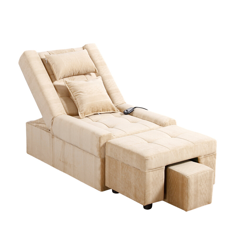 五庭门电动足浴沙发足疗修脚单人足沐手动洗浴躺椅洗脚床按摩床美甲