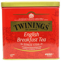 英国川宁(TWININGS) 英国早餐红茶听装500g 波兰进口茶叶散茶