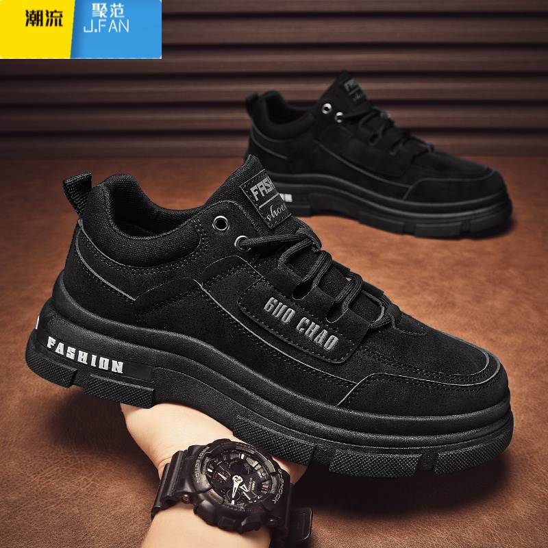 聚范2024新款春季男鞋工地工作鞋男士劳保鞋防水防滑鞋子休闲鞋运动鞋高清大图