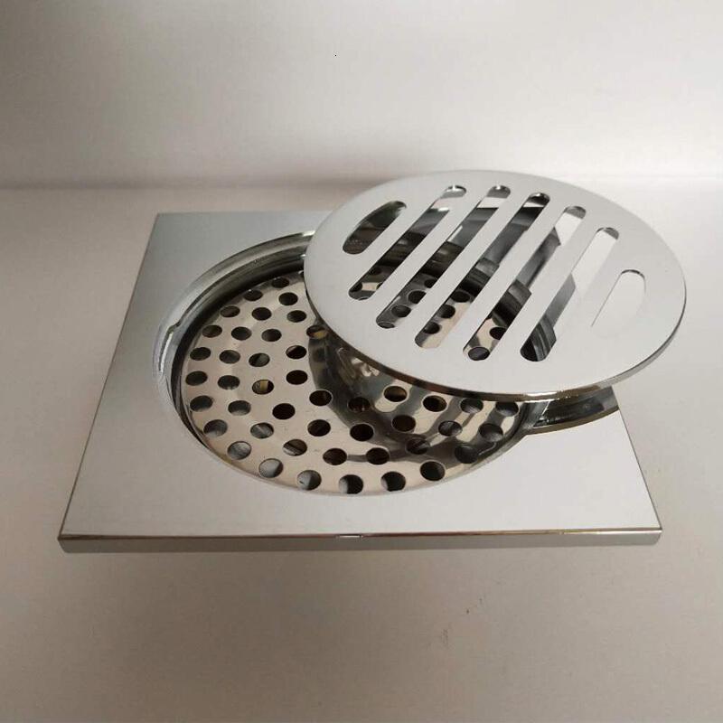 铜仿古铜淋浴房浴室大排量方形防臭地漏直通地漏卫生间阳台洗衣机安心