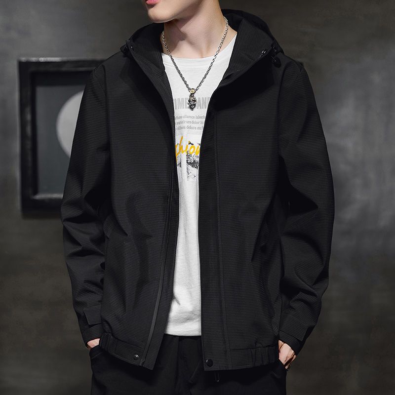 梵克公牛春秋男士薄单衣夹克机能外套成熟青年男装休闲穿搭潮短款风衣