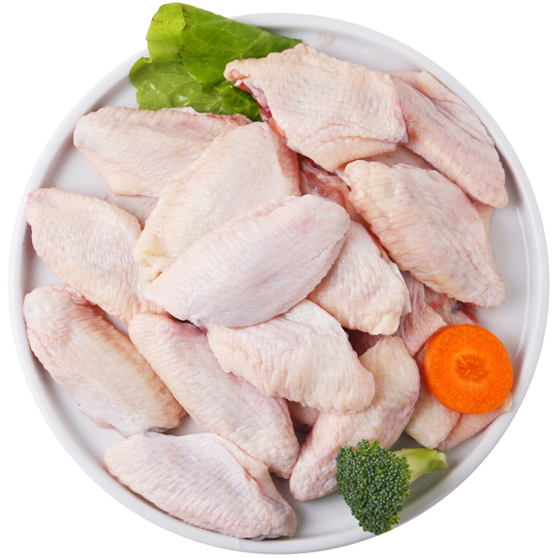 民大农牧新鲜冷冻鸡翅中2斤鸡中翅鸡肉烧烤食材