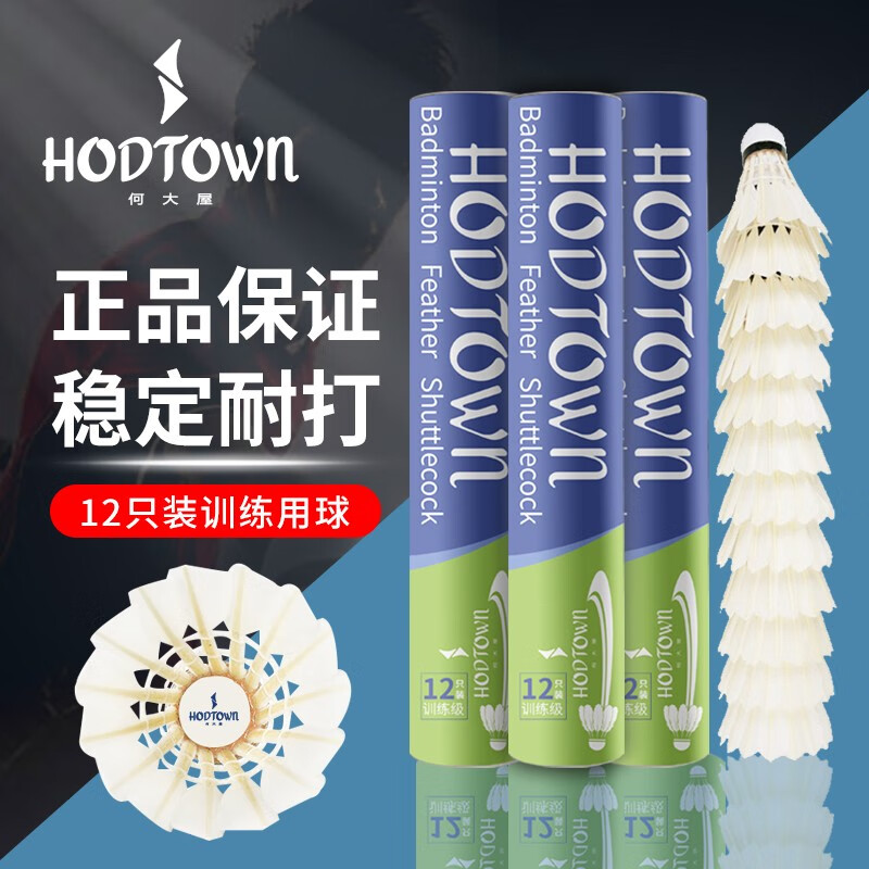 Hodtown何大屋 训练羽毛球12只装S500