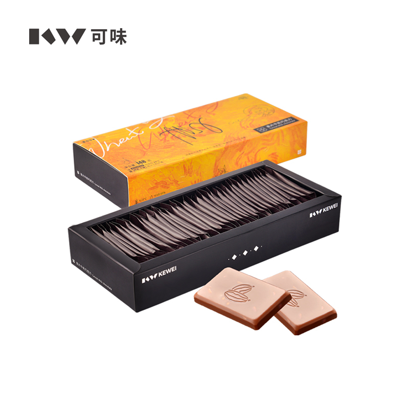 148克37粒枕式长方糖麦片黑巧克力纸盒