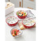 雅阁瓷印早餐陶瓷碗樱桃小碗可爱沙拉碗吃饭碗创意家用水果碗燕窝甜品碗