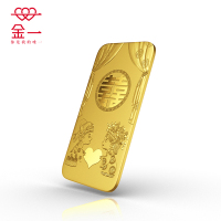 金一AU9999工艺永结同心5克金条中国金砖金块5g黄金金条足金999.9 投资收藏系列 支持回购