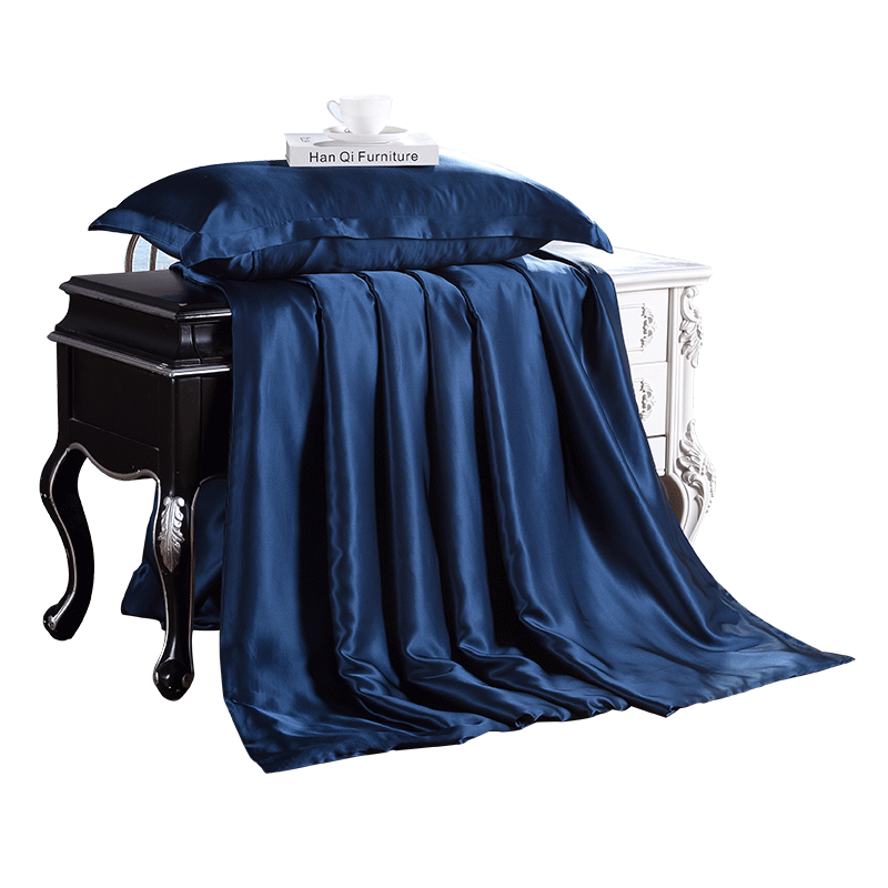 美帮汇真丝被套100桑蚕丝被套色丝绸床品双面蚕丝被套被罩