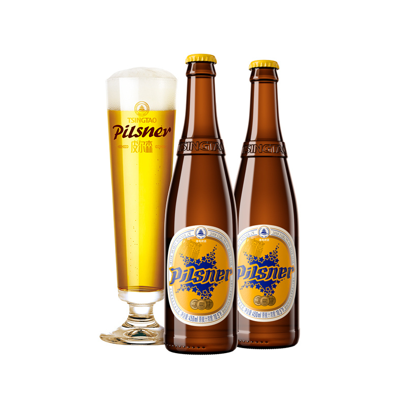 青岛啤酒(TSINGTAO)皮尔森450ml*12瓶高清大图