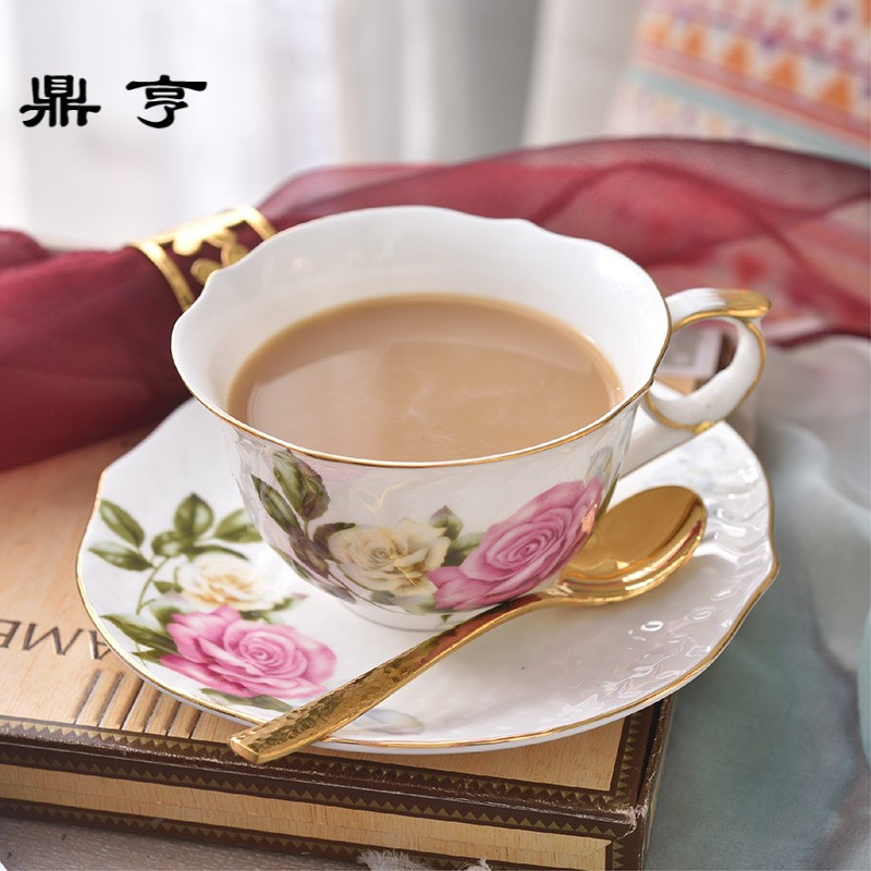 鼎亨咖啡杯套装 咖啡套具欧式小英式下午茶杯套装 家用红茶杯
