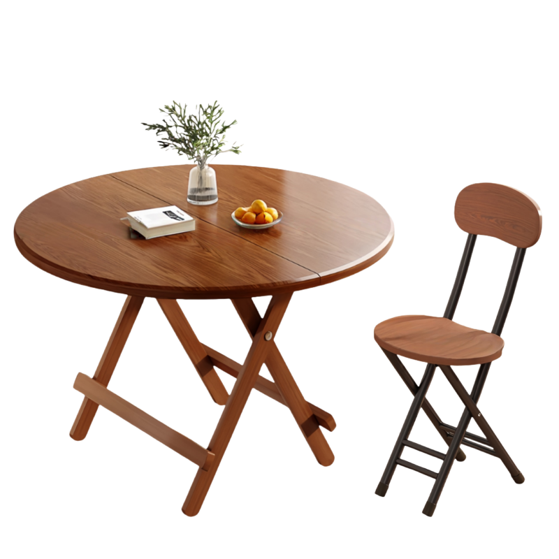 芙首泰圆餐桌椅1000*1000*750mm(1桌4椅)套高清大图