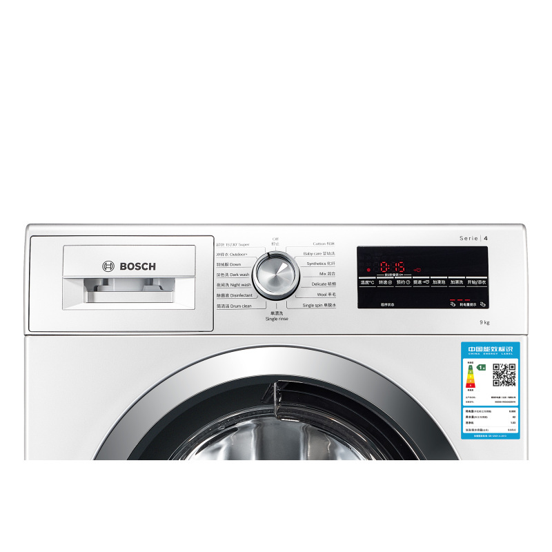 [新品]博世(BOSCH)9公斤 全自动变频滚筒洗衣机 家用大容量 除菌液洗 高温筒清洁 智能感应 WGA242Z01W