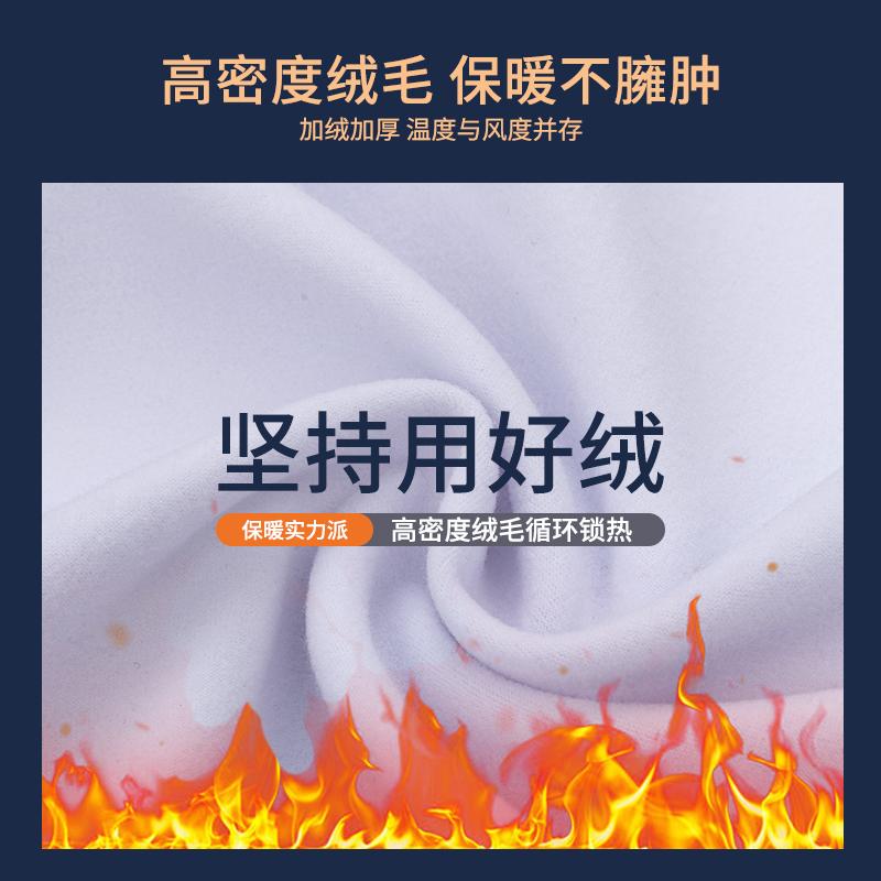 啄木鸟白色衬衫男士长袖2025新款春秋工装免烫保暖加绒加厚寸衬2高清大图