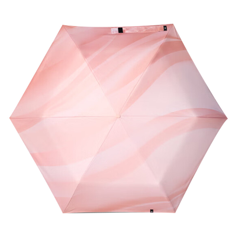 蕉下太阳伞超轻薄三折黑胶随行伞DT396(颜色随机)