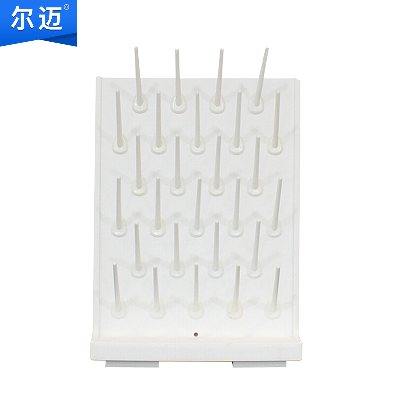 尔迈 实验室实验台滴水架pp滴水架防腐玻璃烧杯器皿试管清洗晾晒架 白色