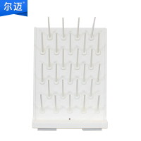 尔迈 实验室实验台滴水架pp滴水架防腐玻璃烧杯器皿试管清洗晾晒架 白色