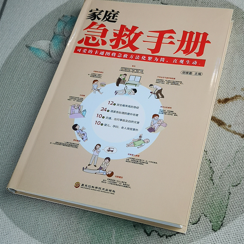 [正版]家庭急救手册 现代科普家庭医生常见急救知识健康指导书籍 医学基本常识操作书生活安全书护理学中暑休克溺水急症抢救方高清大图