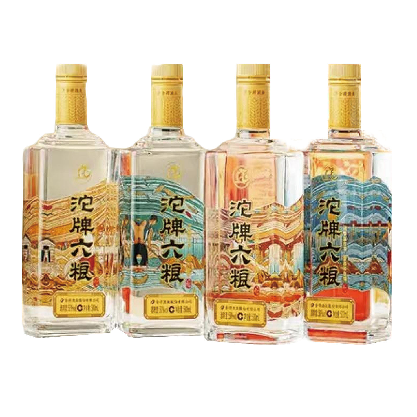 舍得 沱牌六粮酒 (50度500ml*4)礼盒 *3盒 浓香型白酒高清大图