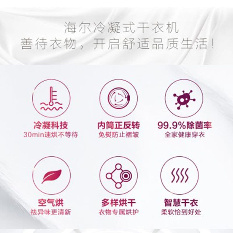 EHGN90209S 烘干机冷凝9公斤大容量烘干机自由柔烘除螨快速干衣家用变频节能滚筒式干衣机图片