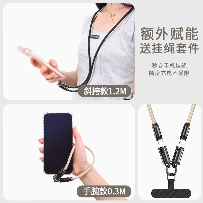 塞尔兰斯华为Type-C线充套装高速安全耐用便携设计高清大图
