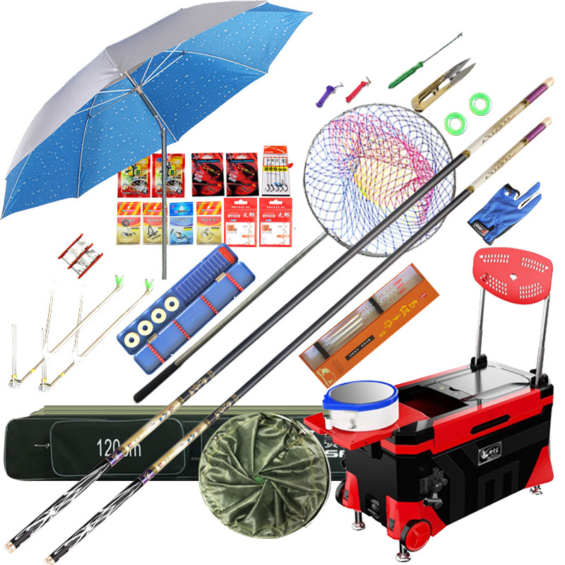 钓鱼竿套装组合新手台钓杆碳素手竿垂钓用品全套装备特价渔具套装