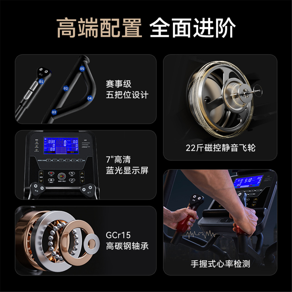 麦瑞克MERACH椭圆机EM150前驱设计150千克大承重家用健身器材K70高清大图