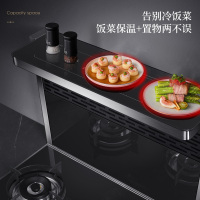 长虹(CHANGHONG) 精致小尺寸家用集成灶消毒柜环保灶自动清洗油烟机侧吸式大吸力烟灶消一体机套装液化气