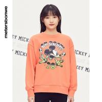 美特斯邦威米奇联名卫衣女2022新款是时尚圆领女士套头衫727664_674 165/L（120-145斤） 姜红橙