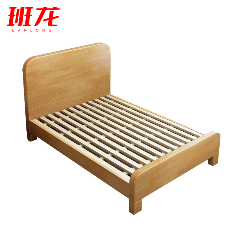 班龙床1.2米原木色张高清大图